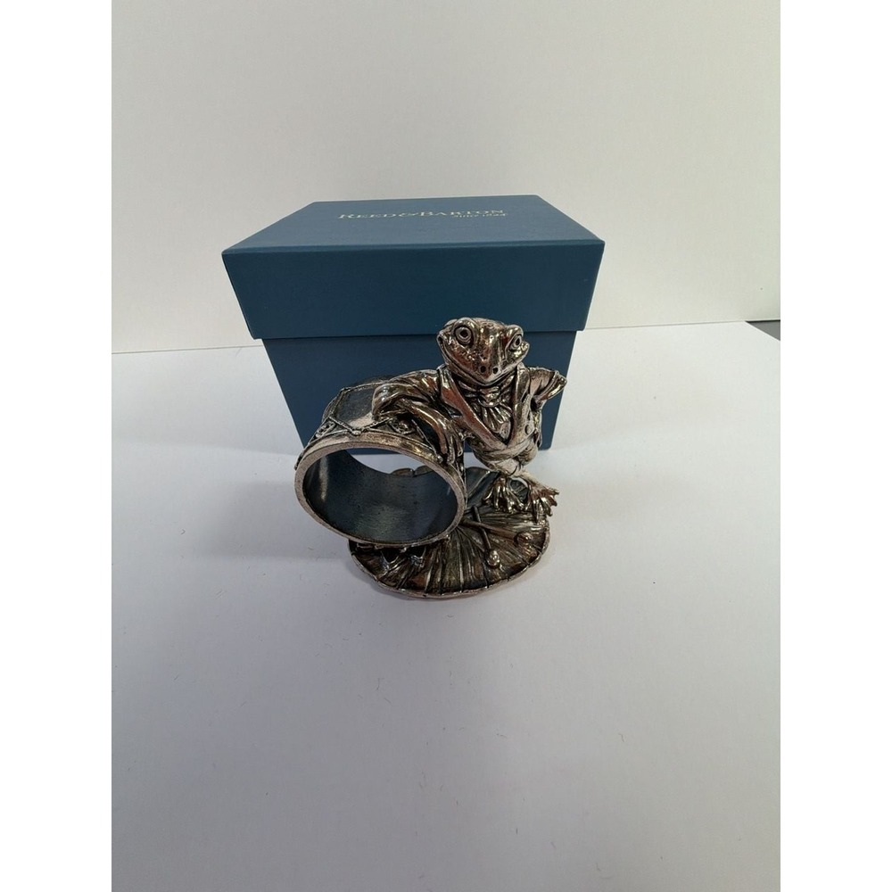Reed & Barton 1824 Collection Silverplate Frog Napkin Ring
